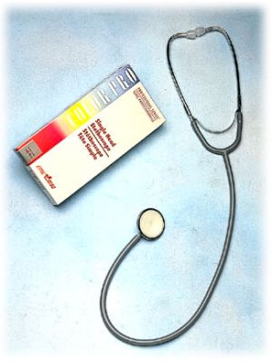 Stethoscope Single Head with Black Tubing Each