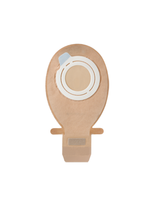 Coloplast 11690 SenSura 2 pc. Flex Drainable Pouch w/ EasiClose WIDE-Outlet Maxi Transparent w/o Filter Silver 90mm Box/20