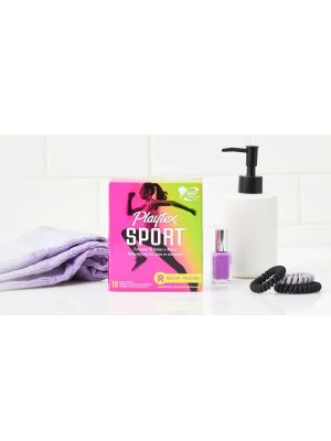 Playtex Sport Tampon Regular Absorbency Fragrance Free Box/36