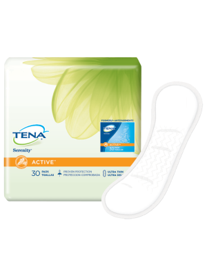Tena 46500 Serenity Active Ultra Thin Pads Regular Case/180