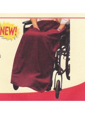 Non-Slip Wheelchair Blanket Burgundy