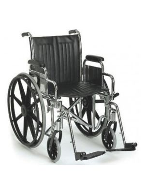 Standard Wheelchair with Fixed Arms and Swing-Away Footrests