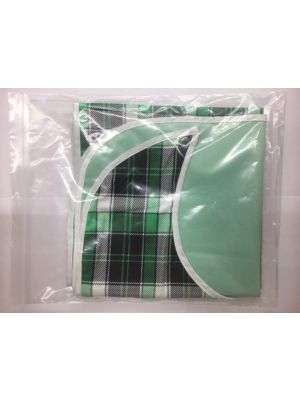 Flannel Barrier Bib with Snaps
