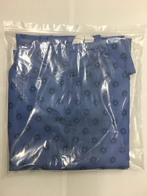 Patient Gown Printed Blue Pattern