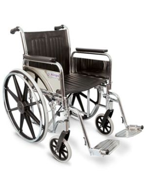 Airgo Procare Infection Control (IC) Wheelchair with Full Fixed Arms and Swing-Away Footrests 18
