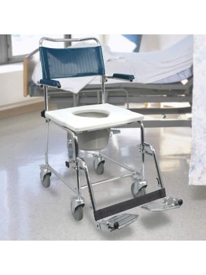 MedPro Euro Commode with Flip-Up Armrests Infection Control Friendly