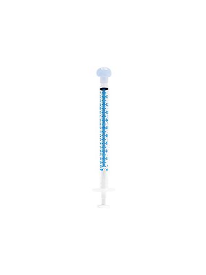 Precisedose Dispenser Syringe 1 mL Polypropylene Clear with Tip Cap Box/100