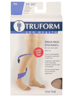 Truform Thigh High Stockings 20-30 mmHg Beige