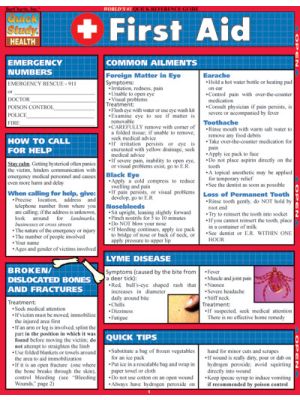 FIRST AID Quick Study Guide