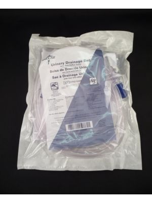 Medline 15405 Urinary Drainage Bag 4000 mL Anti Reflux Valve Metal Clip Drain Each