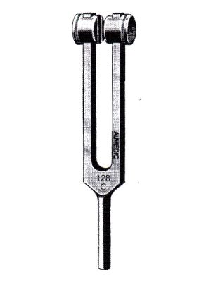 Medical Quality Tuning Fork C-128 VPS with Clamps
