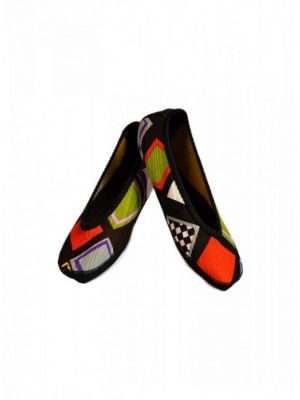 Nufoot Abstracts Squares Ballet Flats Fuzzies