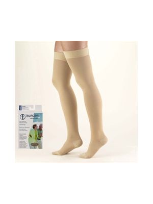 JOBST ForMen US Class 2 (20-30 mmHg), Stay-Up Compression Stockings, Black