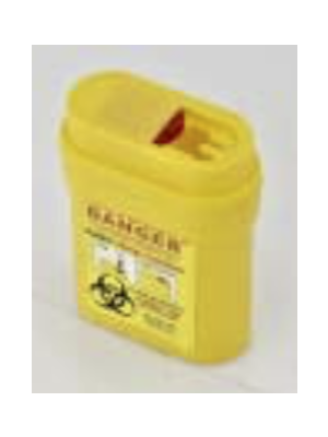 Sharps Container 0.2 L Yellow Case/200