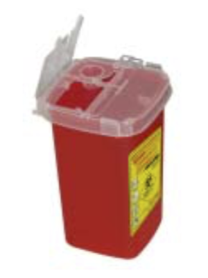 Sharps Container 1 L Red Case/100