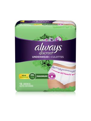 Always Discreet Maximum Protection Underwear XXL Case/26