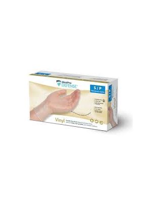 MedPro Defense Vinyl Powder-Free Exam Gloves Small Box/100