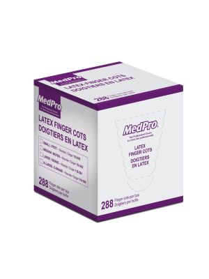 MedPro Latex Finger Cots Medium Box/288