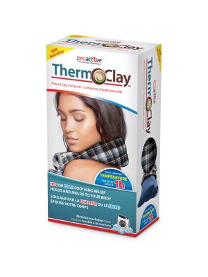 Therm-O-Clay Natural Clay Compress Blue Plaid Cover