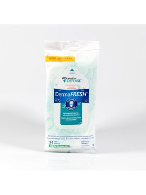 DermaFresh Flushable Maceratable Cleansing Wipes Pkg/24