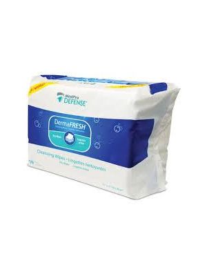 DermaFresh Cleansing Wipes Dry Wipes Pkg/50