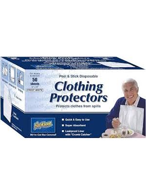 Peel & Stick Disposable Clothing Protectors Box/50