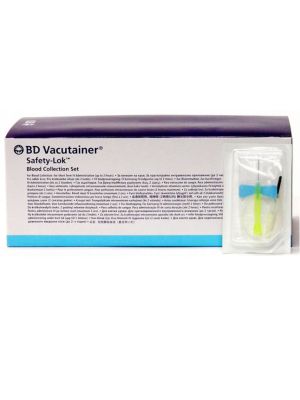 Safety-Lock Vacutainer Blood Collection and Infusion Set 21G Box/50