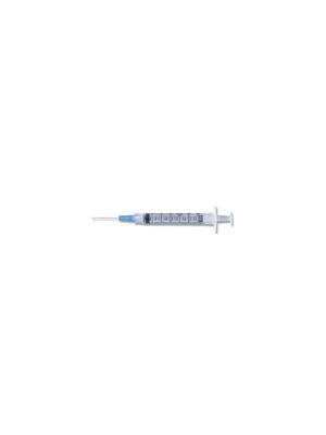 BD 9572 Syringe with Needle 3cc 22G 1