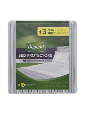 Depend Bed Protectors Pkg/12