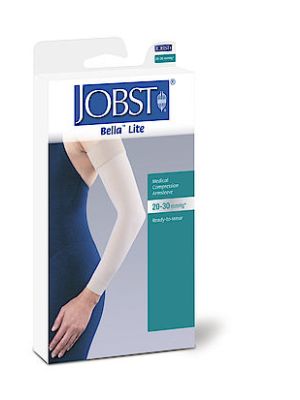 Jobst Bella Lite 20-30 mmHg Beige Ready-to-Wear Armsleeve with Silicone Band Regular