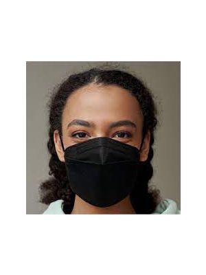 Canadamasq CA-N95 Flat-Fold Masks 4 Layers Black Medium Pkg/10