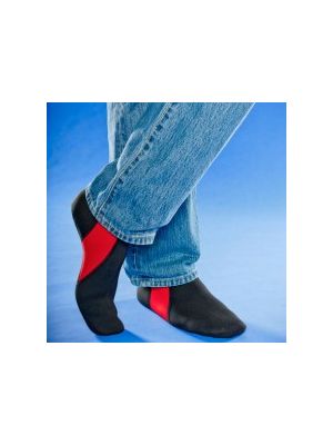 Nufoot Black with Red Stripes