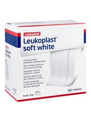 Leukoplast Soft White 7645001 6 cm x 5 m Box/1 Roll