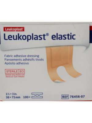 Leukoplast Elastic 7645607 Fabric Adhesive Dressing Knuckle Sterile Box/100