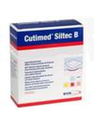 Cutimed Siltec B 7328404 White Foam Dressing with Silicone Adhesive Border Sterile 22.5 cm x 22.5 cm Box/5
