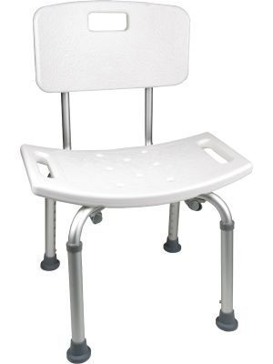 ProBasics Shower Chair with Back 250 lb Weight Capacity