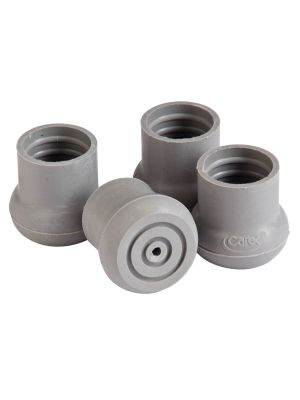 Walker and Bath Bench Replacement Tips Grey Pkg/4