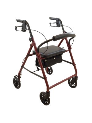 ProBasics Steel Rollator Burgundy Knock Down