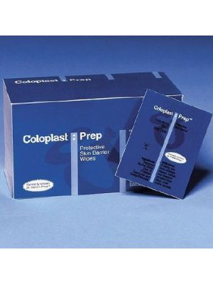 Coloplast 2041 Prep Medicated Protective Liquid Skin Barrier Single-Use Towelettes Box/54