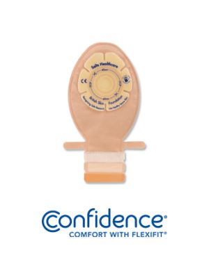 Salts CFNTNH Confidence Comfort Neonatal With Flexifit 1-Piece Transparent Drainable Pouch No Hole Box/30