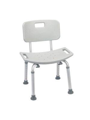Deluxe Aluminum Bath Chair Grey