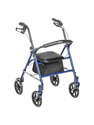 Steel Rollator with 6” Wheels Knockdown Blue