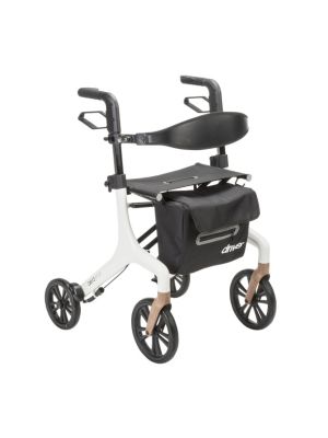 AeroWalk Ultra-Lite Rollator White Tall