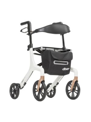 AeroWalk Ultra-Lite Rollator White Standard