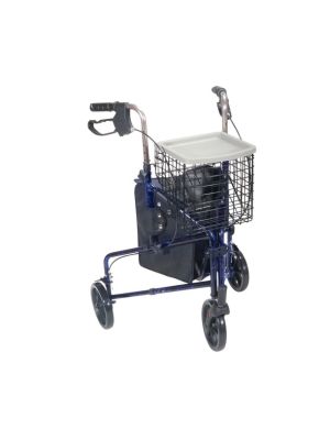 Deluxe 3 Wheel Aluminum Rollator 7.5