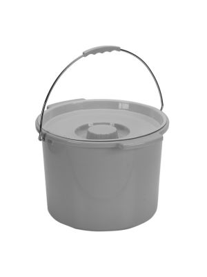 Commode Bucket with Handle and Lid 12qt