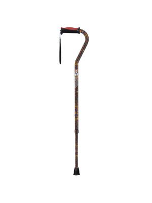 Hugo Ergonomic Offset Handle Cane Paisley