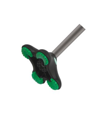 Hugo Ergonomic Offset Handle Cane with QuadPod Cane Tip Smoke