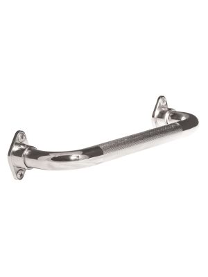 AquaSense Knurled Chrome Grab Bar with Rotating Flange 24