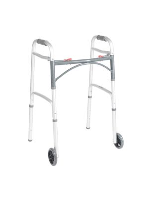 Deluxe Folding Walker Two Button with 5